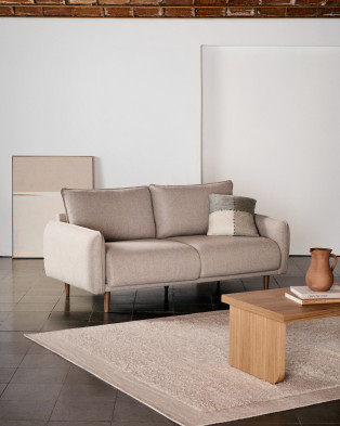 Диван La Forma Carlota 2-местный, 184 x 95 x h84 см, бежевый