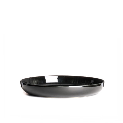 Комплект из 2-х салатников (малые) Serax De, диаметр 18,5 x h4,2 см, чёрный, фарфор