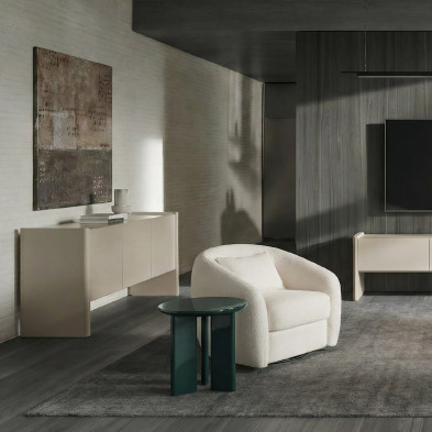 Буфет Mod Interiors Petra 180 x 45 x h70 см, светло-бежевый глянцевый лак
