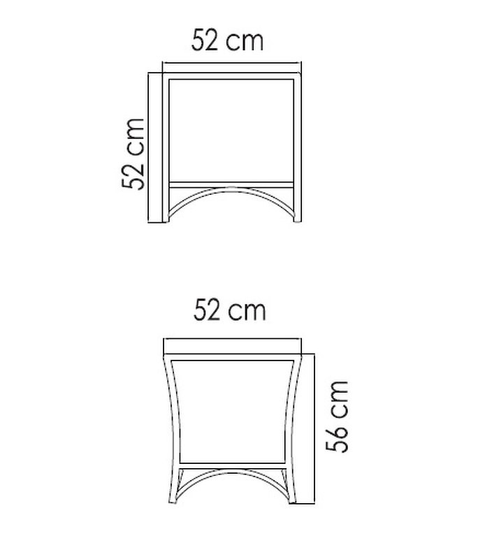 Приставной столик Arena Skyline Design Arena 52 x 52 x 56h nc67720