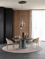 Стол в столовую Cattelan italia Atrium Keramik Premium Round
