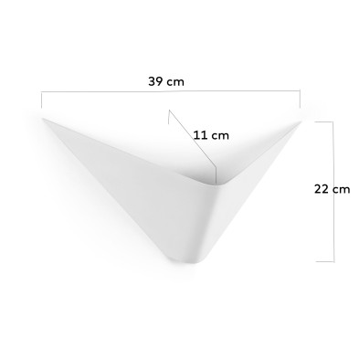 Бра La Forma Ginebra 22 x 39 x h11 см, белый