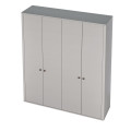 Гардероб Fratelli Barri Alba 212,2 x 59,5 x h241 см, матовый лак цвета слоновой кости