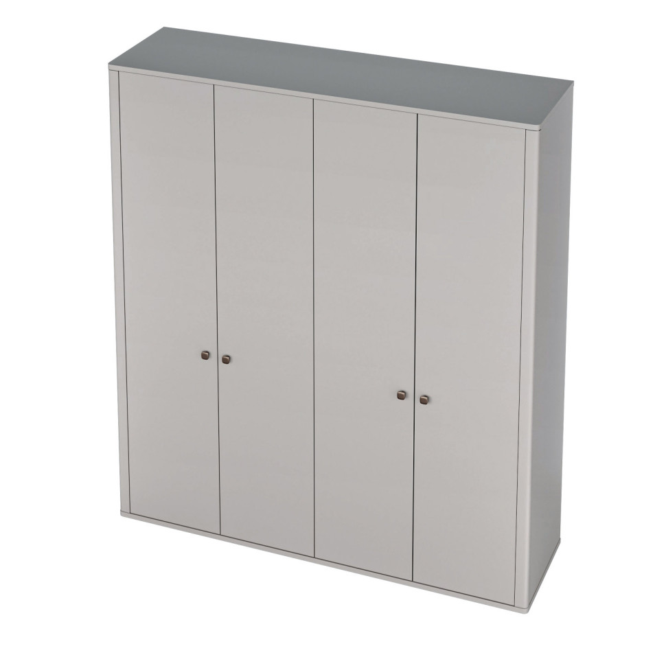 Гардероб Fratelli Barri Alba 212,2 x 59,5 x h241 см, матовый лак цвета слоновой кости - фото товара