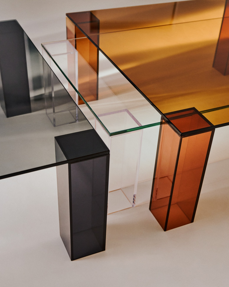 Журнальный столик La Forma Adularia 85 x 85 x h35 см, тёмно-серый