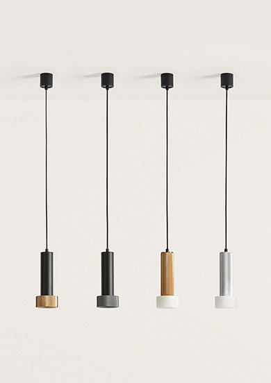 Подвесной светильник Aromas del Campo Focus, диаметр 10 x h300 см, чёрный антрацит - материал