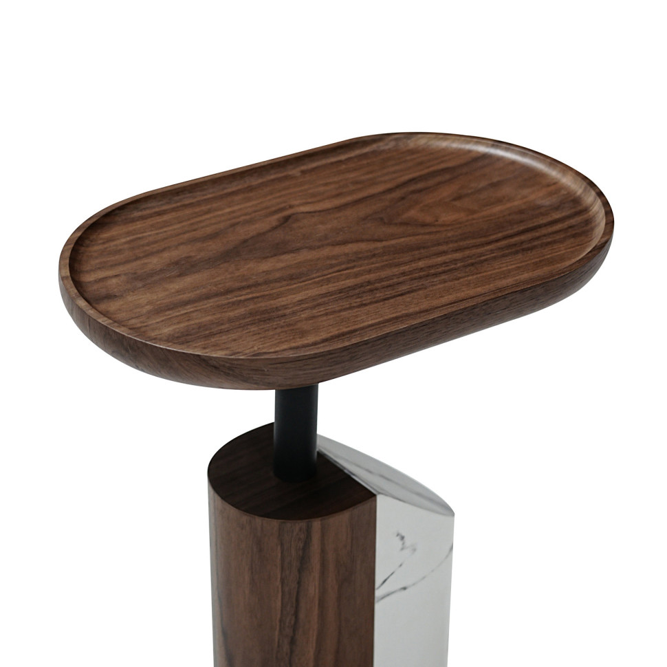 Приставной столик Mod Interiors Tishina By Sergey Tregubov 40 x 24,7 x h57 см, шпон ореха - материал