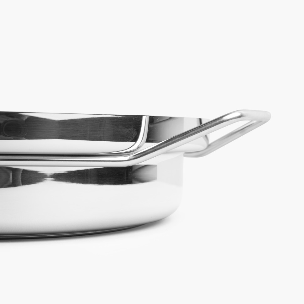 Сковорода/поднос KNIndustrie BACK/UP, D20 см, глянцевая сталь