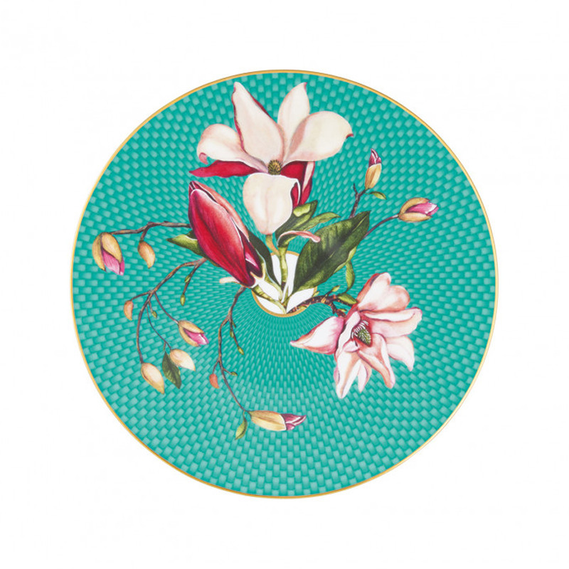 Комплект тарелок салатных Raynaud Tresor Fleuri, диаметр 22 см, 4 шт