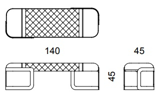 Размеры Банкетка Dv home collection Coco Quilt