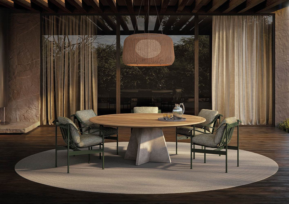 Стол Minotti Brutalist Outdoor - материал