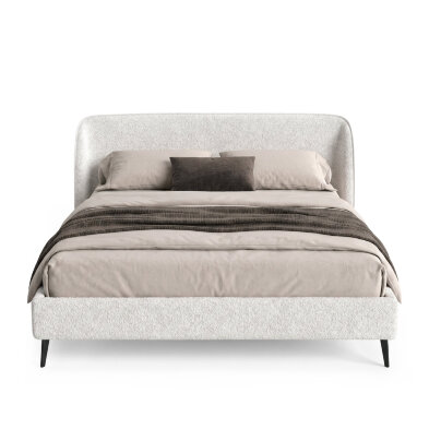 Кровать Mod Interiors Палома Альто 206 x 212 x h94 см, ткань букле Candy 101 Cream