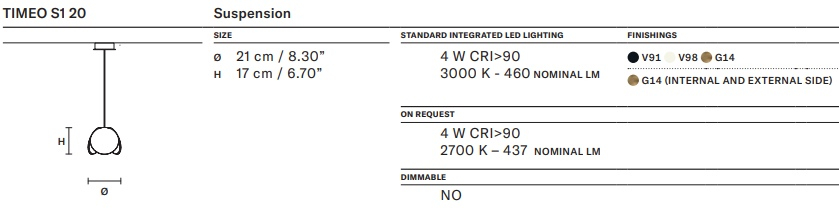Размеры Светильник люстра Masiero Timeo S1 20 Размеры Светильник люстра Masiero Timeo S1 20