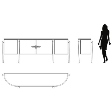 Буфет Jackie Fratelli Barri Jackie 240 x 49 x 90h nc89811