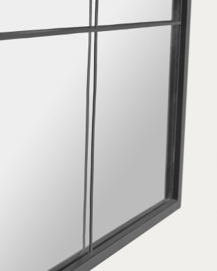 Зеркало La Forma Ulrica 100 x 2,5 x h160 см, чёрный металл