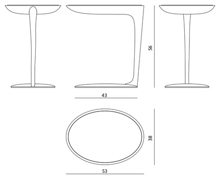 Размеры Тумбочка Visionnaire Zenit Размеры Тумбочка Visionnaire Zenit
