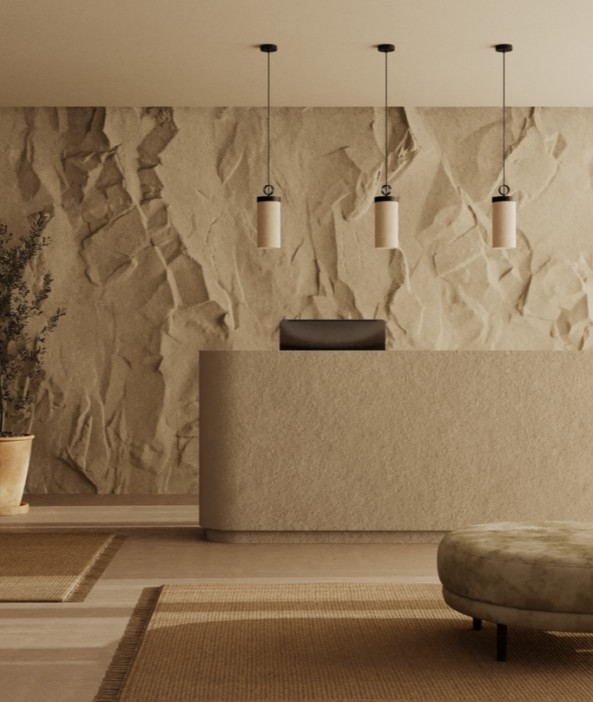 Подвесной светильник Aromas del Campo Nooi диаметр 14 x h341,5 см, чёрный металл и натуральный лён - фото товара