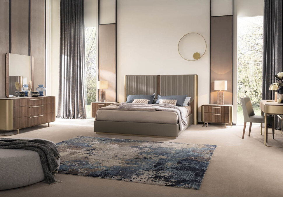 Стул Alf Italia Hera 51 x 57 x h87 см, орех, серая экокожа - материал