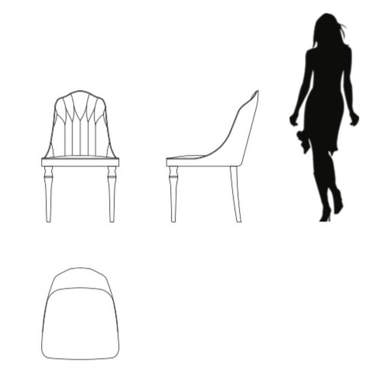 Стул Jackie Fratelli Barri Jackie 54 x 64 x 92h nc92030