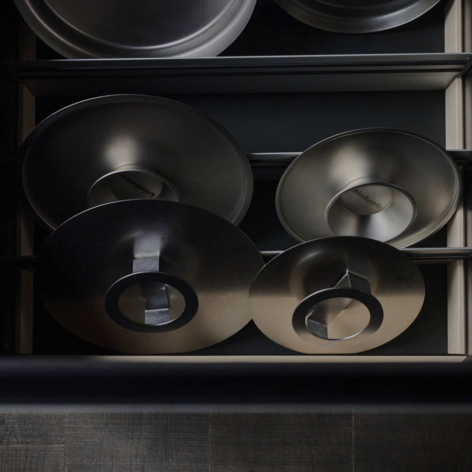 Крышка универсальная KNIndustrie 2LID, D28 см, нержавеющая сталь