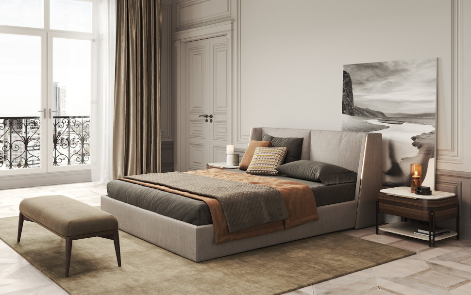 Прикроватная тумбочка Bamboo I Praddy Natur 62 x 47 x 40h nc109965