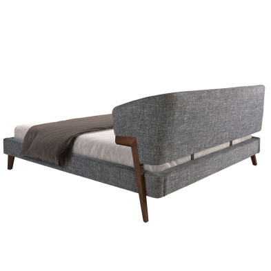 Кровать Angel Cerda GC2323 180 x 200 см, серая ткань