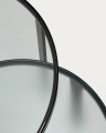Набор журнальных столиков La Forma Oni диаметр 70 см, диаметр 50 см, прозрачный, чёрный