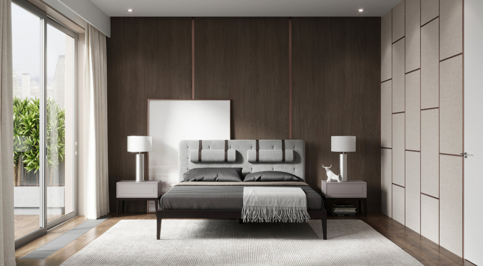 Кровать с решёткой Mod Interiors Marbella 192,4 x 216 x 110h nc74992