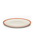 Комплект из 2-х подстановочных тарелок Serax DE, диаметр 28 см, кремовый, красный, фарфор