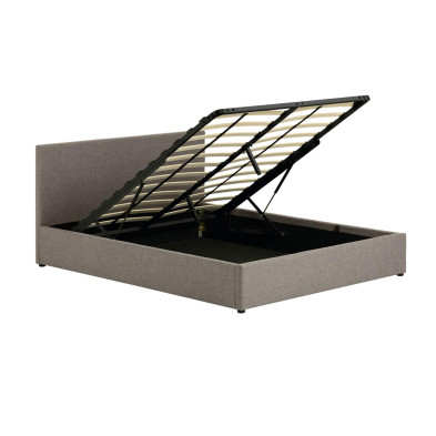 Кровать La Forma Nahiri 171 x 215 x h90 см, серая, с подъёмным механизмом