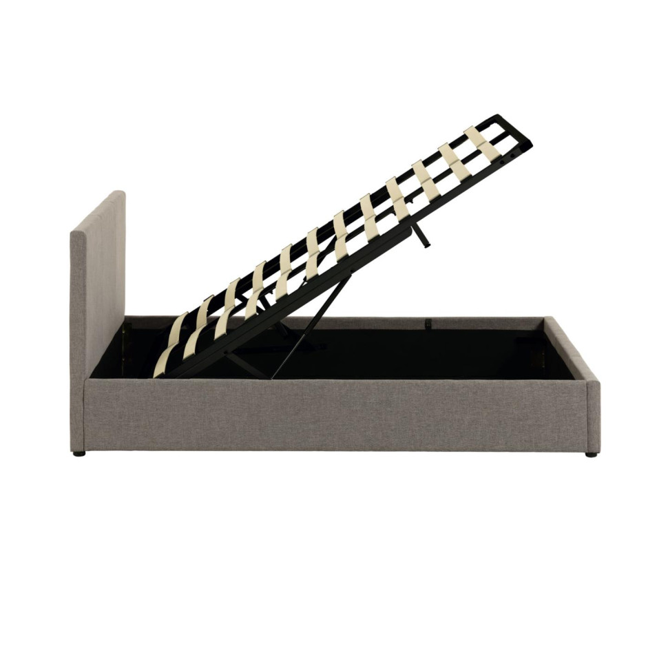 Кровать La Forma Nahiri 171 x 215 x h90 см, серая, с подъёмным механизмом