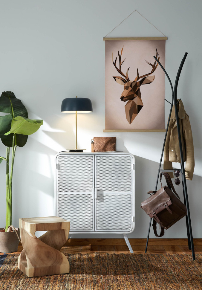 Вешалка напольная La Forma Stearn 50 x 42 x h183 см, чёрная сталь