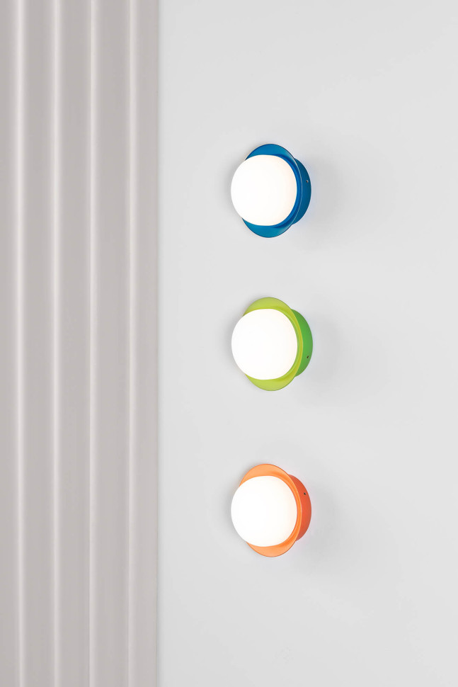 Настенно-потолочный светильник Faro May диаметр 12 x h8 см, синий