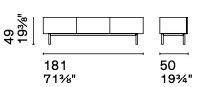 Размеры Буфет Calligaris Universal CS6096-3b