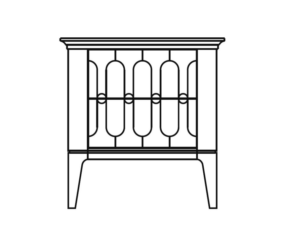 Прикроватная тумбочка Mugali By P.Espejo Maria 55 x 42,5 x 65,1h nc90068