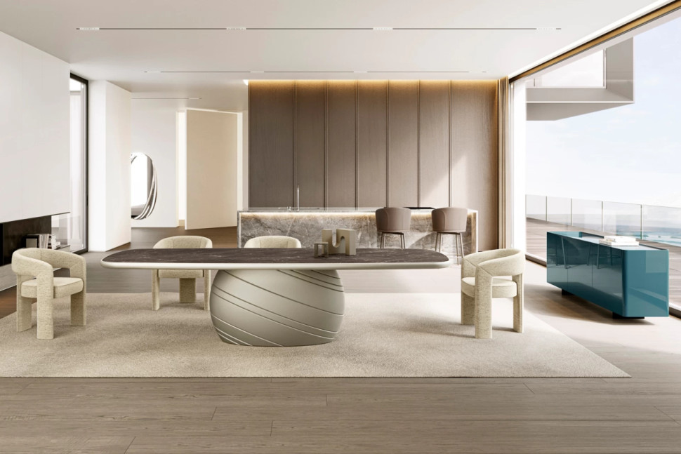 Стол Eforma Giove top ceramica - стиль