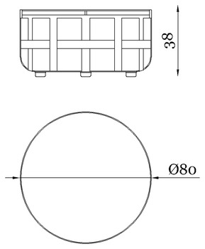 Размеры Журнальный стол Rugiano Dafne Round
