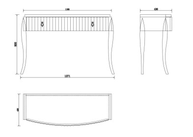Туалетный столик Fratelli Barri Rimini 127,1 x 43 x 80h nc66863