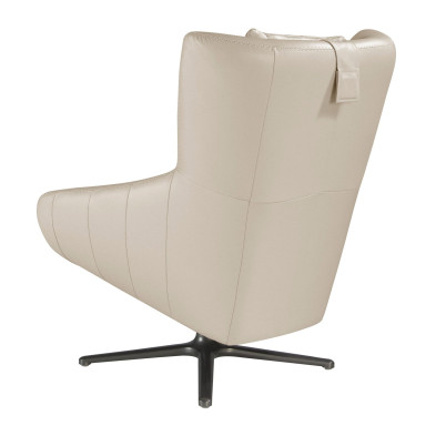 Поворотное кресло Angel Cerda 5090 A1001-M5652 76 x 90 x h100 см, бежевое, с кожаной обивкой