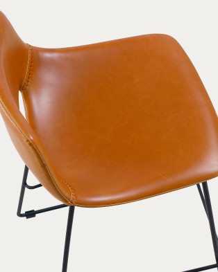 Полубарный стул La Forma Ziggy 47 x 50 x h89 см, коричневый