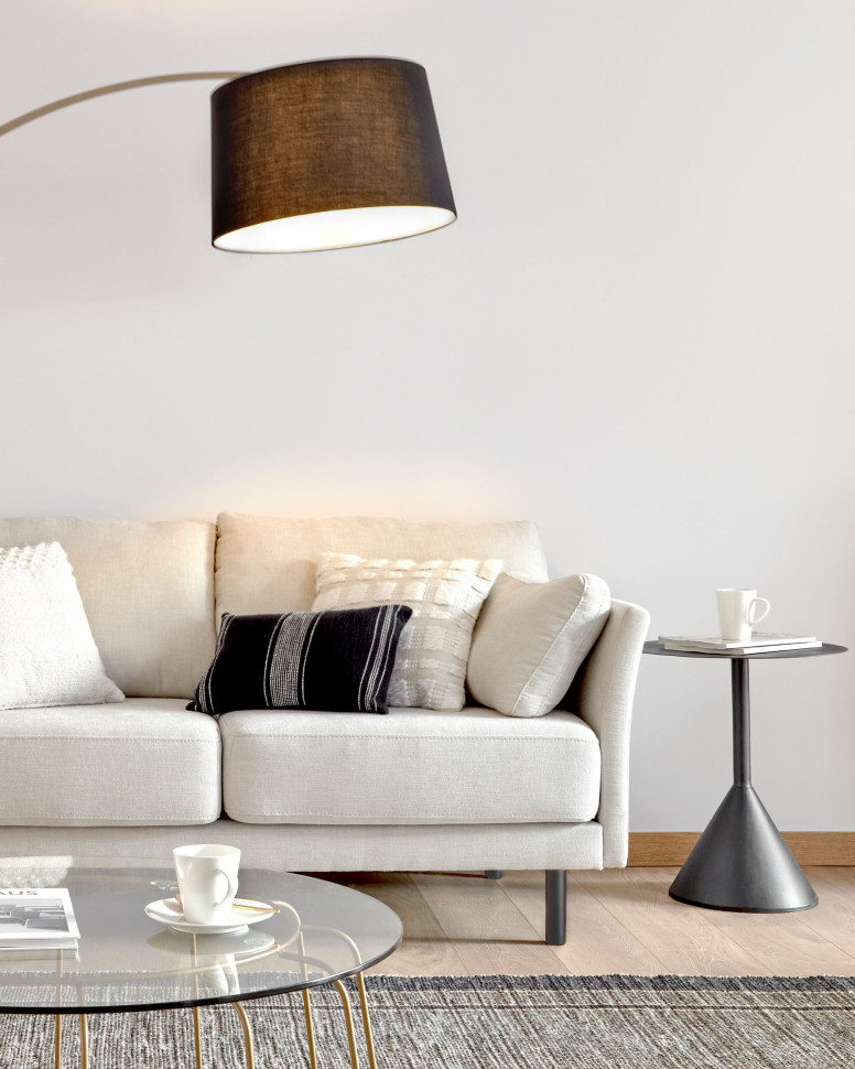 Торшер La Forma Juhe 150 x 50 x h210 см, золотой, чёрный - стиль