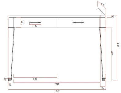 Консоль Fratelli Barri Salerno 120 x 40/37,8 x 80h nc63912