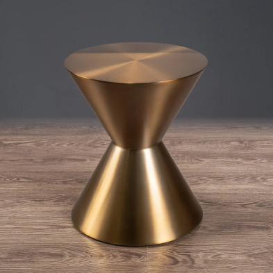 Приставной столик Fratelli Barri Loreto, диаметр 42 x h50 см, латунь