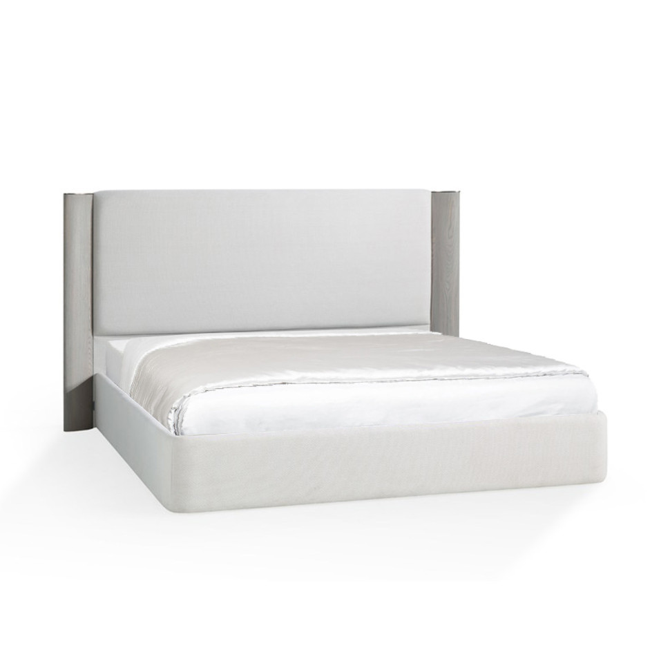 Кровать Fratelli Barri Noli 224,5 x 214,5 x h131 см, с решёткой, бежевая ткань