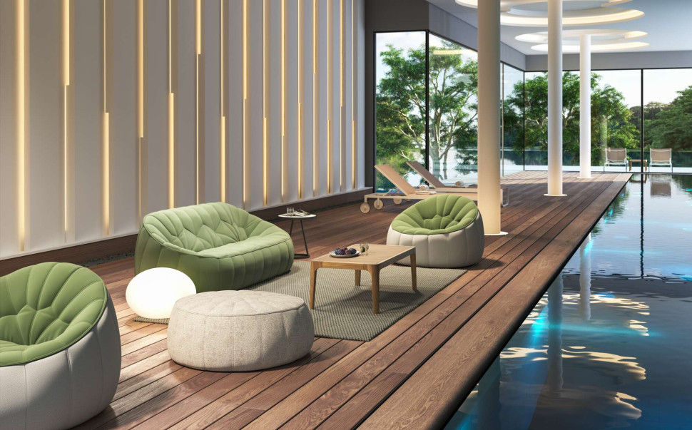 Пуф Ligne Roset Ottoman - стиль