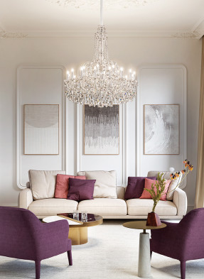 Светильник люстра Masiero Aqaba S 24/120/134