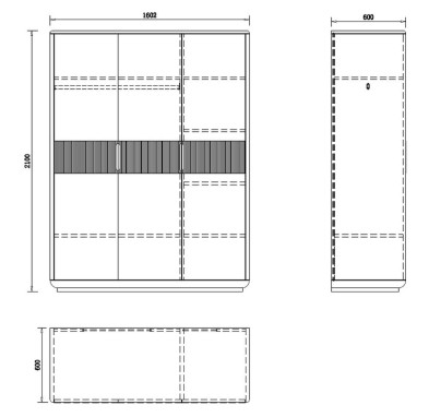 Гардероб Fratelli Barri Rimini 160,2 x 60 x 210h nc68642