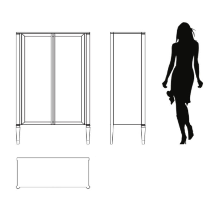 Витрина Lloyd Fratelli Barri Lloyd 101 x 47,5 x 172h nc89789