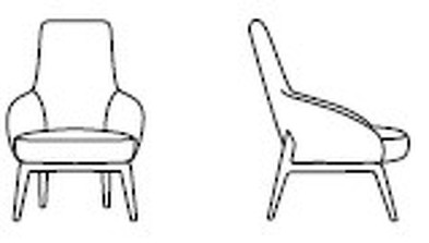 Кресло Karin Doimo Salotti Accessories Collection 69 x 80 x 99h nc92755