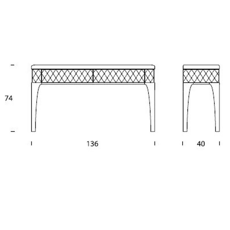 Консоль Tiffany Tonin Casa Modern 136 x 40 x 74h nc52906